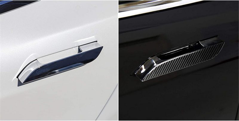 hors Carbon Fiber Styling Panel Frame Decal Cover Trim for Tesla Model S 