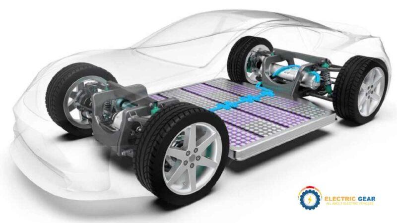 battery in an EV chassis
