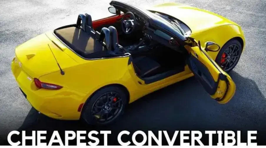 Which is the Cheapest Convertible Car