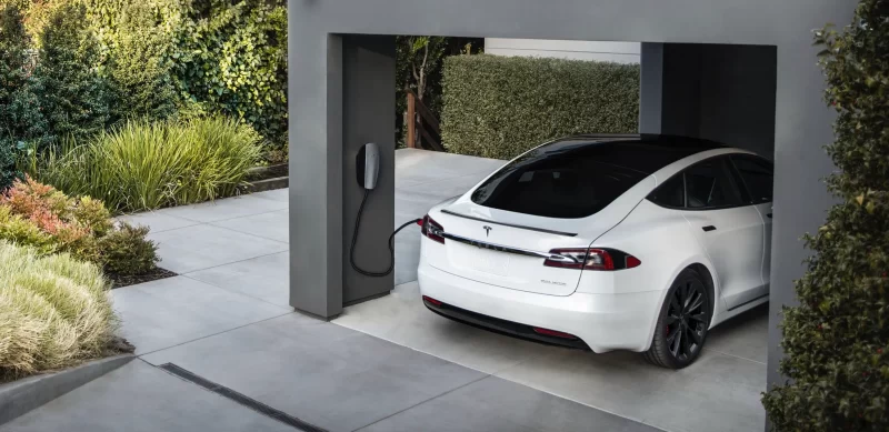 Tesla charging at home