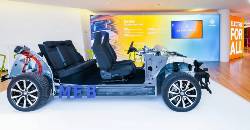 EV chassis with seats
