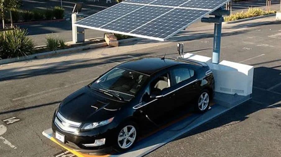 Solar Power Charging Station for Electric Cars