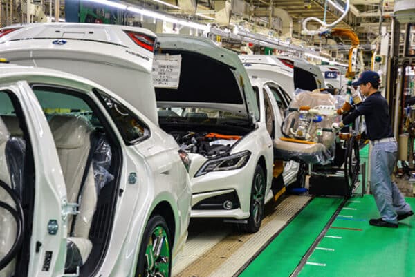 Toyota cars manufacturing